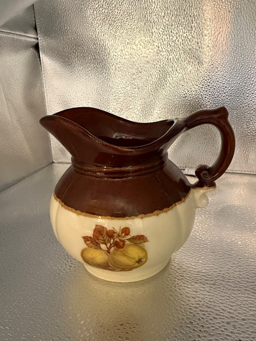 Vintage McCoy Pottery pitcher “fruit festival “